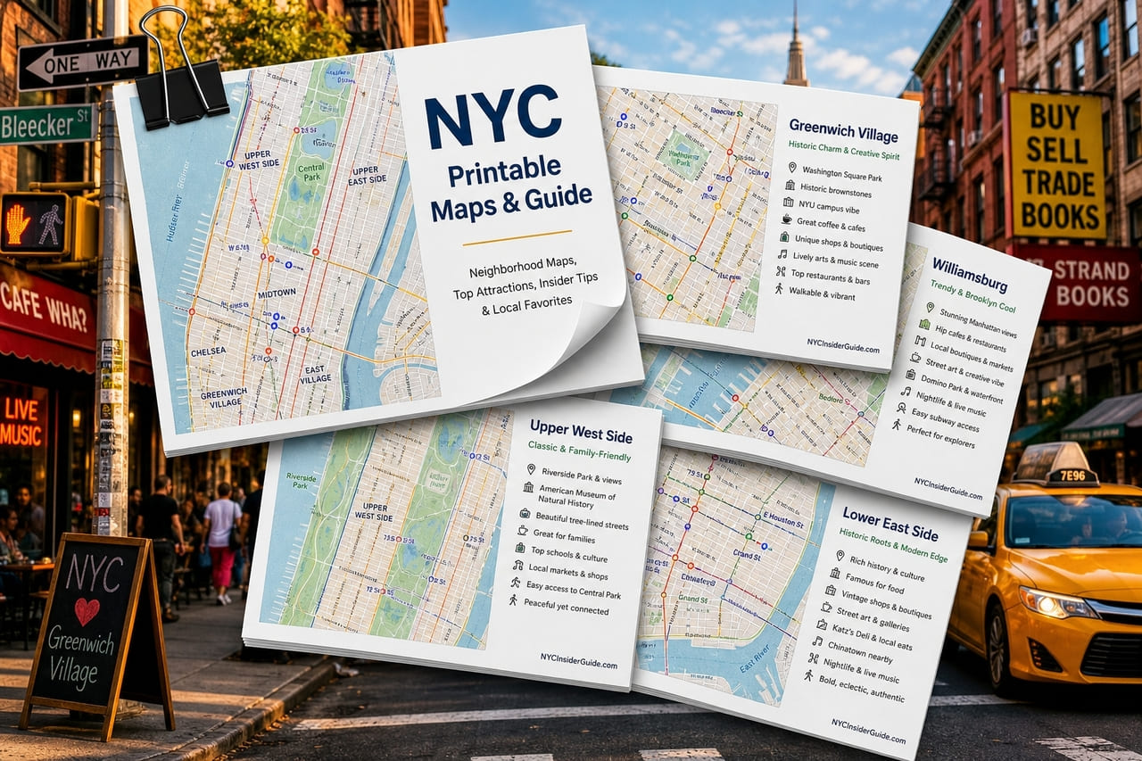 NYC Printable Maps & Itineraries